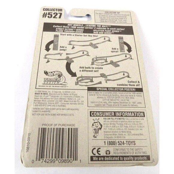 Die Cast Hot Wheels 1996 Second Wind Collector 527 Open-Air Speedster 1:64 16810 - Picture 5 of 8